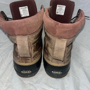 Sorel Men's Brown Suede Leather waterproof Duck Boots